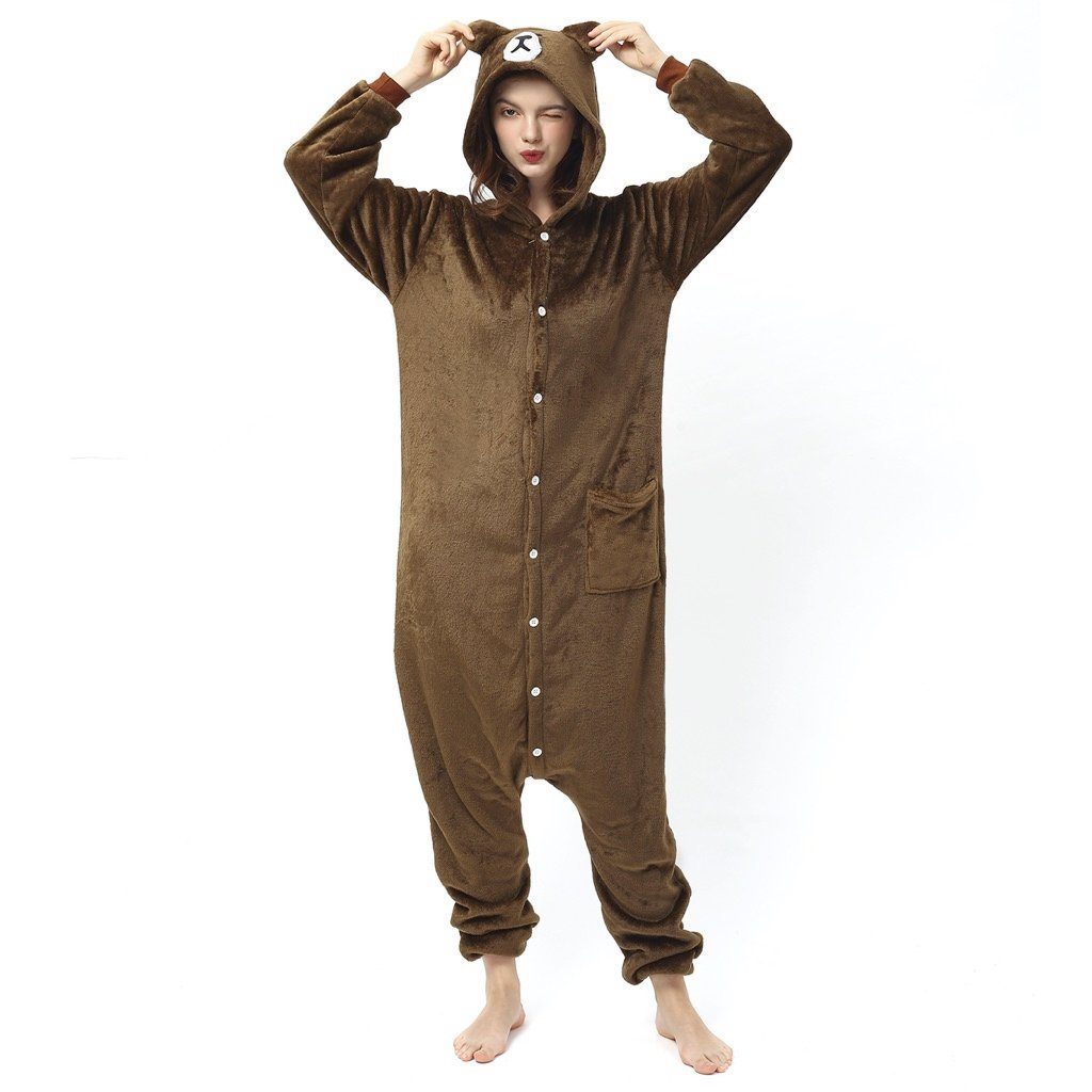 Katara Partyanzug Waldtiere Jumpsuit Kostüm Onesie Overall Erwachsene S